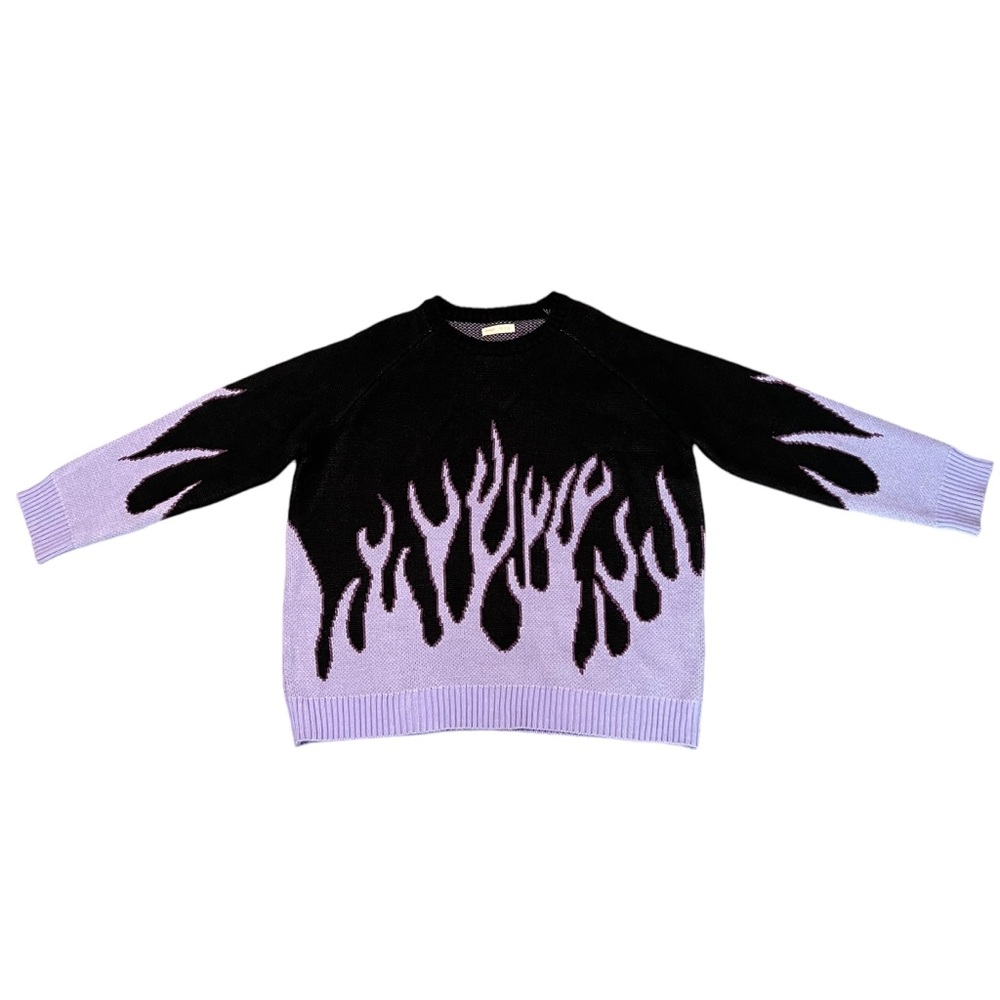 Purple Flame Sweater